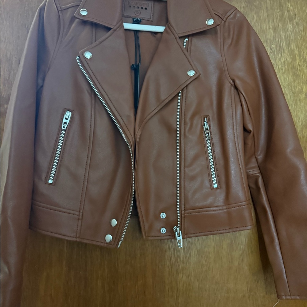 Blank NYC Tan Leather Women's Jacket